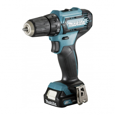 Akumuliatorinio gręžtuvo rinkinys Makita DF333DSAE, 12 V, 2x 2.0Ah 2 Akumuliatorinio gręžtuvo rinkinys Makita DF333DSAE, 12 V, 2x 2.0Ah 2