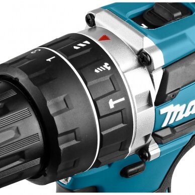 Akumuliatorinis gręžtuvas Makita DHP484RTJ, 18 V, 2x 5,0 Ah Li-ion 5 Akumuliatorinis gręžtuvas Makita DHP484RTJ, 18 V, 2x 5,0 Ah Li-ion 5