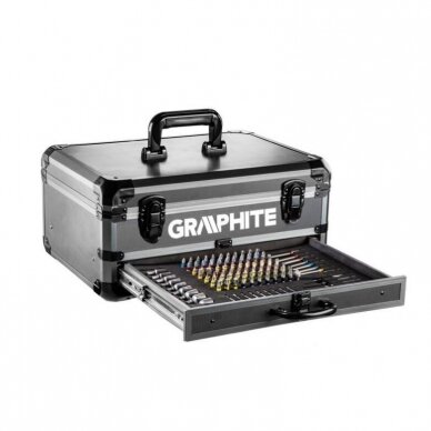 Akumuliatorinis gręžtuvas-suktuvas GRAPHITE 58G022-PS15, 18V, 2x2.0Ah 5 Akumuliatorinis gręžtuvas-suktuvas GRAPHITE 58G022-PS15, 18V, 2x2.0Ah 5