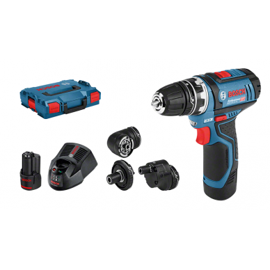 Akumuliatorinis gręžtuvas-suktuvas Bosch GSR 12V-15 FC Professional, 2 x 2,0 + priedai (full set) Akumuliatorinis gręžtuvas-suktuvas Bosch GSR 12V-15 FC Professional, 2 x 2,0 + priedai (full set)