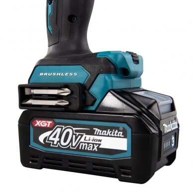 Akumuliatorinis smūginis gręžtuvas-suktuvas Makita HP001GM201, 40V, XGT 2 Akumuliatorinis smūginis gręžtuvas-suktuvas Makita HP001GM201, 40V, XGT 2