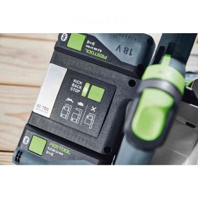 Akumuliatorinis įgilinamasis diskinis pjūklas Festool TSC 55 5,0 KEBI-Plus/XL-FS, 18 V, 2 x 5.0 Ah, (577391) 2 Akumuliatorinis įgilinamasis diskinis pjūklas Festool TSC 55 5,0 KEBI-Plus/XL-FS, 18 V, 2 x 5.0 Ah, (577391) 2