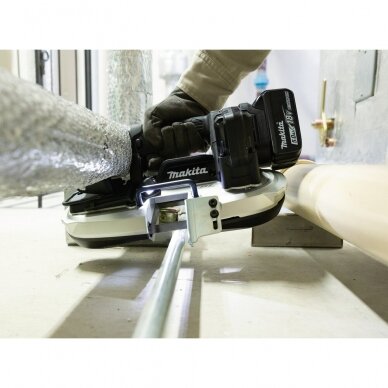 Akumuliatorinis juostinis pjūklas Makita DPB184Z, 18 V, (be akum. ir krov.) 8 Akumuliatorinis juostinis pjūklas Makita DPB184Z, 18 V, (be akum. ir krov.) 8