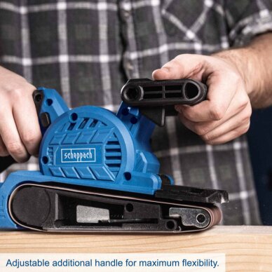 Akumuliatorinis juostinis šlifuoklis BC-BES533-X – SET S, Scheppach 4