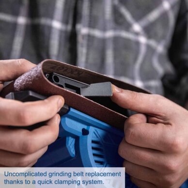 Akumuliatorinis juostinis šlifuoklis BC-BES533-X – SET S, Scheppach 5