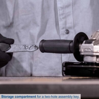 Akumuliatorinis kampinis šlifuoklis BC-AG125-X 20V, korpusas, Scheppach 6 Akumuliatorinis kampinis šlifuoklis BC-AG125-X 20V, korpusas, Scheppach 6