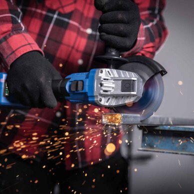 Akumuliatorinis kampinis šlifuoklis BC-AG125P-X, korpusas, Scheppach 1