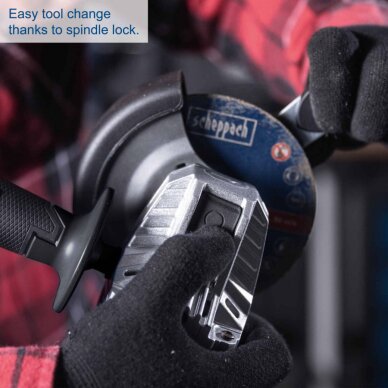 Akumuliatorinis kampinis šlifuoklis BC-AG125P-X – SET S, Scheppach 3