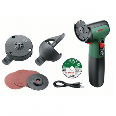 Akumuliatorinis kampinis šlifuoklis Bosch EasyCut&Grind, 7,2 V, (be akum. ir krov.) Akumuliatorinis kampinis šlifuoklis Bosch EasyCut&Grind, 7,2 V, (be akum. ir krov.)