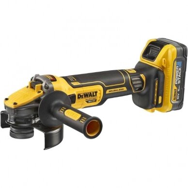 Akumuliatorinis kampinis šlifuoklis DeWalt DCG409H2T-QW, 18 V, 2x5,0 Ah 1 Akumuliatorinis kampinis šlifuoklis DeWalt DCG409H2T-QW, 18 V, 2x5,0 Ah 1