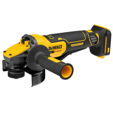 Akumuliatorinis kampinis šlifuoklis DeWalt DCG416VSN FLEXVOLT, 18 V, (be akum. ir krov.) Akumuliatorinis kampinis šlifuoklis DeWalt DCG416VSN FLEXVOLT, 18 V, (be akum. ir krov.)
