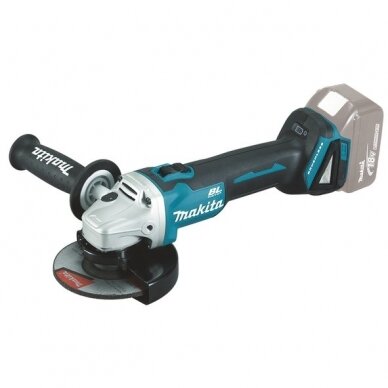 Akumuliatorinis kampinis šlifuoklis Makita DGA506Z, 18V (3 metų garantija)
