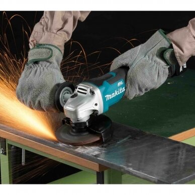 Akumuliatorinis kampinis šlifuoklis Makita DGA511Z, 18V, 125mm (3 metų garantija) 4 Akumuliatorinis kampinis šlifuoklis Makita DGA511Z, 18V, 125mm (3 metų garantija) 4