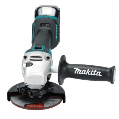 Akumuliatorinis kampinis šlifuoklis Makita DGA512RTJ, 18V, 2x5,0Ah 4 Akumuliatorinis kampinis šlifuoklis Makita DGA512RTJ, 18V, 2x5,0Ah 4