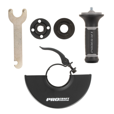 Akumuliatorinis kampinis šlifuoklis ProCraft AG125A-1B-F, 20 V, 4 Ah 9 Akumuliatorinis kampinis šlifuoklis ProCraft AG125A-1B-F, 20 V, 4 Ah 9