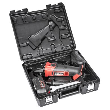 Akumuliatorinis kampinis šlifuoklis Cedrus CEDAG125LI-SET, 20V, 1x4Ah 10