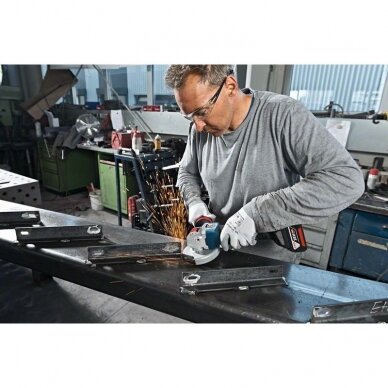 Akumuliatorinis kampinis šlifuoklis su X-LOCK Bosch GWX 18V-10 PC SOLO, 125 mm 2 Akumuliatorinis kampinis šlifuoklis su X-LOCK Bosch GWX 18V-10 PC SOLO, 125 mm 2