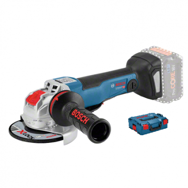 Akumuliatorinis kampinis šlifuoklis su X-LOCK Bosch GWX 18V-10 PC SOLO, 125 mm Akumuliatorinis kampinis šlifuoklis su X-LOCK Bosch GWX 18V-10 PC SOLO, 125 mm