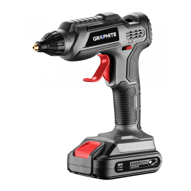 Akumuliatorinis klijų pistoletas GRAPHITE 18V (be akum. ir krov.) 2 Akumuliatorinis klijų pistoletas GRAPHITE 18V (be akum. ir krov.) 2
