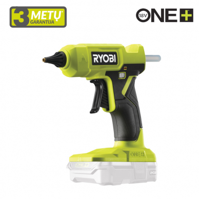 Akumuliatorinis klijų pistoletas Ryobi RGLU18-0, 18 V (be akum. ir krov.) Akumuliatorinis klijų pistoletas Ryobi RGLU18-0, 18 V (be akum. ir krov.)