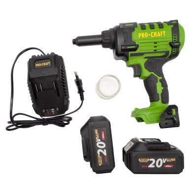 Akumuliatorinis kniediklis ProCraft PRG20, 20 V, 2x4.0 Ah Akumuliatorinis kniediklis ProCraft PRG20, 20 V, 2x4.0 Ah