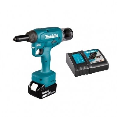 Akumuliatorinis kniediklis MAKITA DRV250Z + 5,0Ah, 18V Akumuliatorinis kniediklis MAKITA DRV250Z + 5,0Ah, 18V