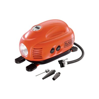 Akumuliatorinis Kompresorius 121PSI, 12V ASI200-XJ, Car plug, Black&Decker