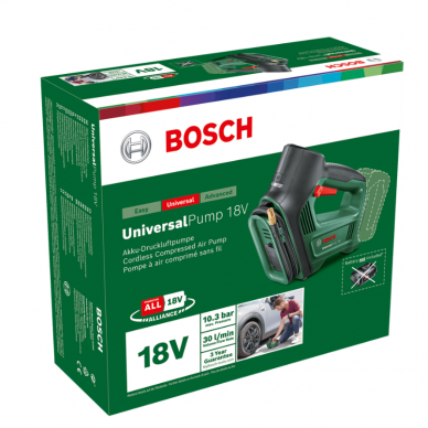 Akumuliatorinis kompresorius Bosch UniversalPump 18 V, (be akum. ir krov.) 2