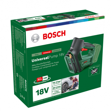 Akumuliatorinis kompresorius Bosch UniversalPump 18 V, (be akum. ir krov.) 2 Akumuliatorinis kompresorius Bosch UniversalPump 18 V, (be akum. ir krov.) 2