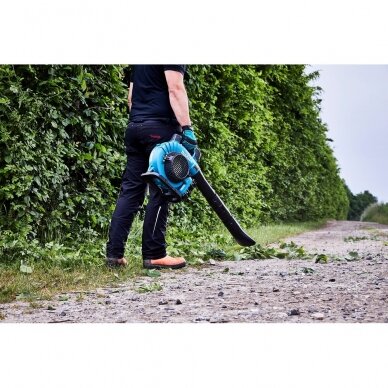 Akumuliatorinis lapų pūstuvas - siurblys Makita DUB363ZV, 2x18V 9