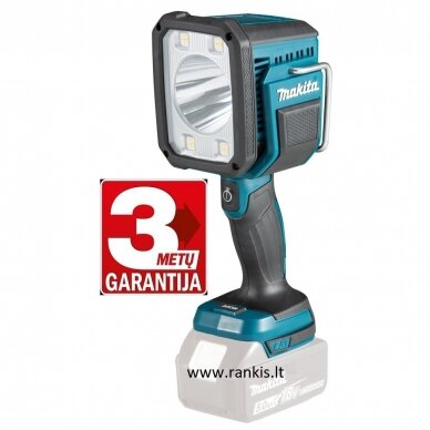 Akumuliatorinis LED prožektorius Makita DEADML812, 14,4/18V, 1250 lm DML812 Akumuliatorinis LED prožektorius Makita DEADML812, 14,4/18V, 1250 lm DML812