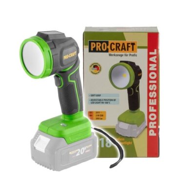 Akumuliatorinis LED šviestuvas ProCraft LL18bb, 20 V, (be akum. ir krov.) Akumuliatorinis LED šviestuvas ProCraft LL18bb, 20 V, (be akum. ir krov.)