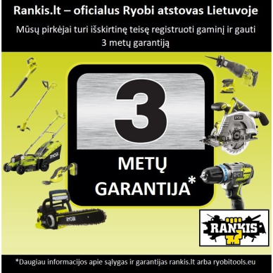 Akumuliatorinis šviestuvas Ryobi R18L360-0, ONE+ 360, 18 V (be akum. ir krov.) 1 Akumuliatorinis šviestuvas Ryobi R18L360-0, ONE+ 360, 18 V (be akum. ir krov.) 1