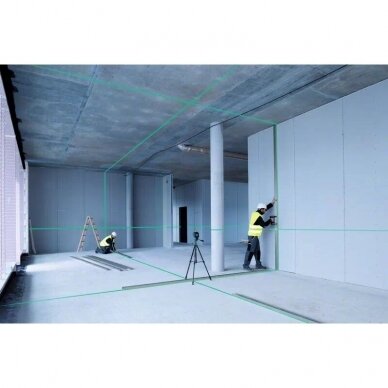 Lazerinis linijinis nivelyras Bosch GLL 3-80 G + lagaminas 4 Lazerinis linijinis nivelyras Bosch GLL 3-80 G + lagaminas 4