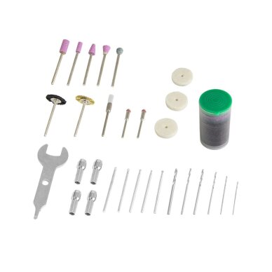 Akumuliatorinis mini šlifuoklis DEDRA DED7340Z1, 12V, 47 priedai, Maus12 1