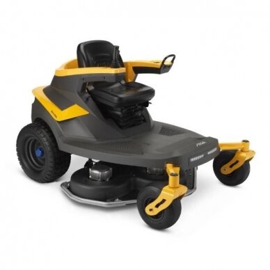 Akumuliatorinis nulinio apsisukimo vejos traktorius STIGA GYRO 900E, 48 V, 105 Ah Akumuliatorinis nulinio apsisukimo vejos traktorius STIGA GYRO 900E, 48 V, 105 Ah