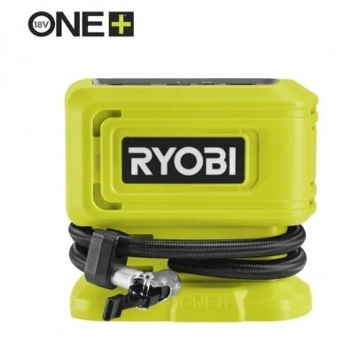 Akumuliatorinis oro kompresorius Ryobi RPI18-0, 18V, (be akum. ir krov.) Akumuliatorinis oro kompresorius Ryobi RPI18-0, 18V, (be akum. ir krov.)