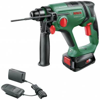 Akumuliatorinis perforatorius Bosch UniversalHammer18V, 18 V, 1x2,5 Ah, SDS-plus 1 Akumuliatorinis perforatorius Bosch UniversalHammer18V, 18 V, 1x2,5 Ah, SDS-plus 1