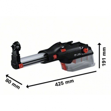 Dulkių nusiurbimo sistema Bosch GDE 28 D, 4-16 mm /16-28 mm, 100 mm 1 Dulkių nusiurbimo sistema Bosch GDE 28 D, 4-16 mm /16-28 mm, 100 mm 1