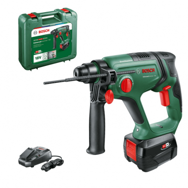 Akumuliatorinis perforatorius Bosch UniversalHammer18V, 18 V, 1x4,0 Ah, SDS-plus Akumuliatorinis perforatorius Bosch UniversalHammer18V, 18 V, 1x4,0 Ah, SDS-plus