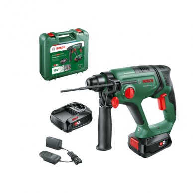 Akumuliatorinis perforatorius Bosch UniversalHammer18V, 18 V, 2x2,5 Ah, SDS-plus Akumuliatorinis perforatorius Bosch UniversalHammer18V, 18 V, 2x2,5 Ah, SDS-plus