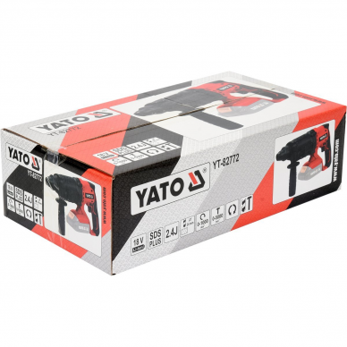 Akumuliatorinis perforatorius Yato, SDS+, 18 V, (be akum. ir krov.) 2