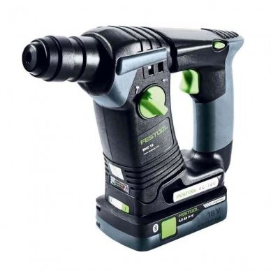 Akumuliatorinis perforatorius Festool BHC 18 HPC 4,0 I-Plus, 18 V, 2 x 4,0 Ah, (577602) 1 Akumuliatorinis perforatorius Festool BHC 18 HPC 4,0 I-Plus, 18 V, 2 x 4,0 Ah, (577602) 1