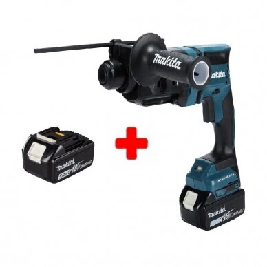 Akumuliatorinis perforatorius Makita DHR182T +5,0Ah, 18V (be krov.) Akumuliatorinis perforatorius Makita DHR182T +5,0Ah, 18V (be krov.)