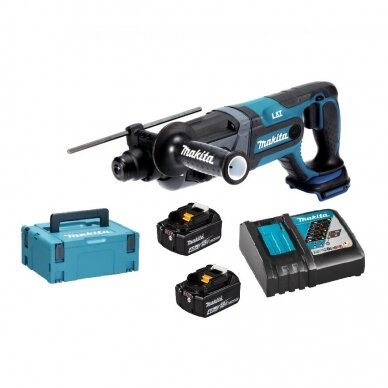 Akumuliatorinis perforatorius Makita DHR241RMJ, 18V, 2x4,0Ah Akumuliatorinis perforatorius Makita DHR241RMJ, 18V, 2x4,0Ah