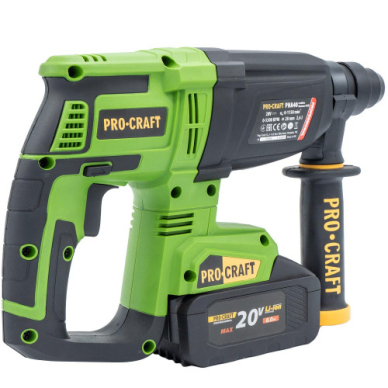 Akumuliatorinis perforatorius ProCraft PHA40bb, 20 V, (be akum. ir krov.) 5 Akumuliatorinis perforatorius ProCraft PHA40bb, 20 V, (be akum. ir krov.) 5