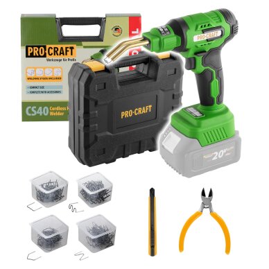 Akumuliatorinis plastiko suvirinimo aparatas Procraft CS40bb 20V (be akum. ir krov.) 1