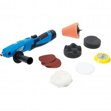 Akumuliatorinis poliruoklis BGS-Technic 9294, 10,8 V, 1.5 Ah 1 Akumuliatorinis poliruoklis BGS-Technic 9294, 10,8 V, 1.5 Ah 1