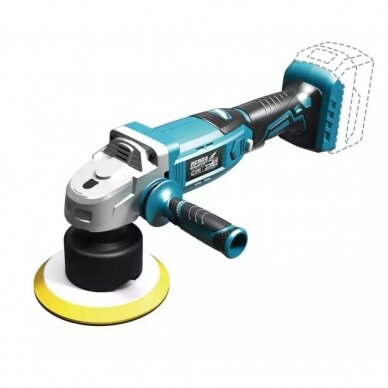 Akumuliatorinis poliruoklis Dedra DED7085, 18V, 125mm Akumuliatorinis poliruoklis Dedra DED7085, 18V, 125mm