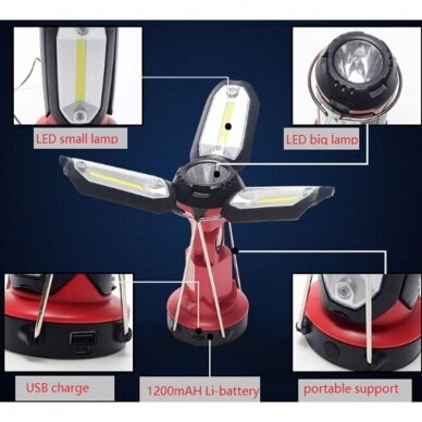 Akumuliatorinis prožektorius Essen tools, USB, LED 2 Akumuliatorinis prožektorius Essen tools, USB, LED 2